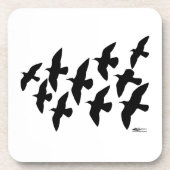 飛飛んでいる行鳩 コースター (正面)
