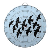 飛飛んでいる行鳩 ダーツボード (正面)