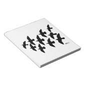 飛飛んでいる行鳩 ノートパッド (アングル)