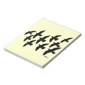 飛飛んでいる行鳩 ノートパッド (回転)