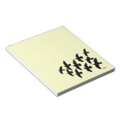 飛飛んでいる行鳩 ノートパッド (アングル)