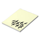 飛飛んでいる行鳩 ノートパッド (回転)