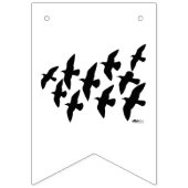 飛飛んでいる行鳩 バンティングフラッグ (第2の旗)