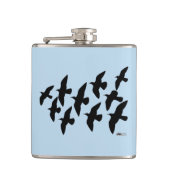 飛飛んでいる行鳩 フラスク (正面)