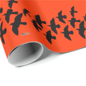 飛飛んでいる行鳩 ラッピングペーパー (ロールコーナー)