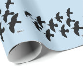 飛飛んでいる行鳩 ラッピングペーパー (ロールコーナー)