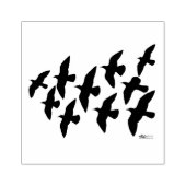 飛飛んでいる行鳩 ラバースタンプ (インプリント)