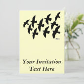 飛飛んでいる行鳩 招待状 (スタンド正面)