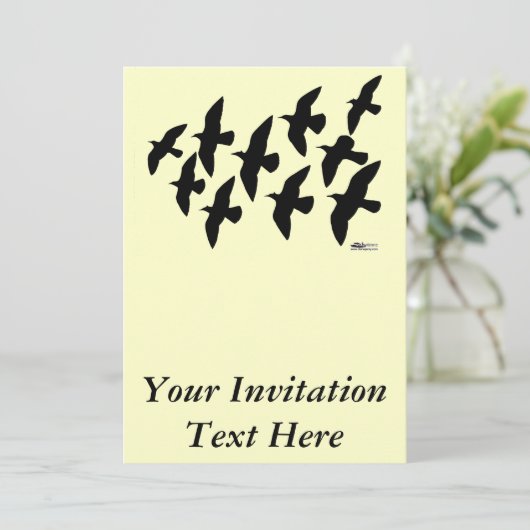 飛飛んでいる行鳩 招待状 (スタンド正面)