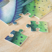 飛魚座を追跡するMahi Mahi (イルカの魚) ジグソーパズル (側面)