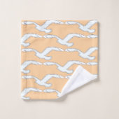 飛鳥のバスアクセサリー・ピーチ バスタオルセット (ウォッシュタオル)