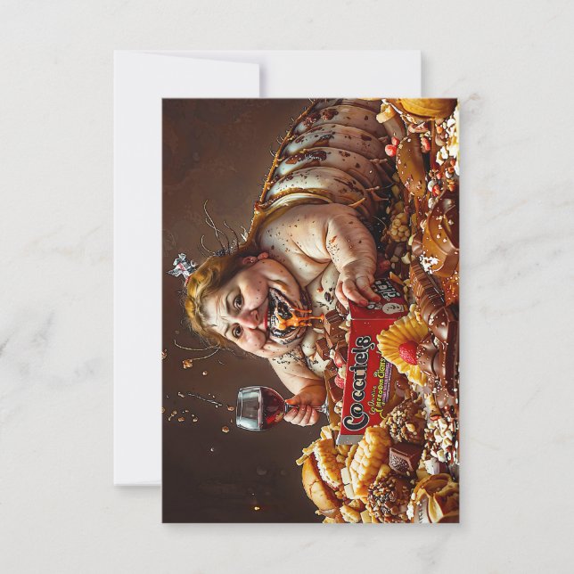 「食いしん病の女王」カラフルポートレート (正面)