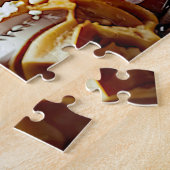 「食いしん病の女王」カラフルポートレート ジグソーパズル (側面)