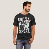 食う 寝る ボウル Tシャツ (正面フル)
