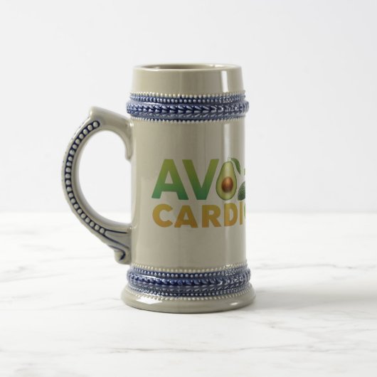 食おもしろいべ物マグカップ – Avo-Cardio ビールジョッキ (左)