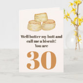 食おもしろい品引用文30th誕生日カード カード (黄色い花)