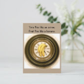 食おもしろい物はがき、ポストクロッシング、時間時計 ポストカード (スタンド正面)