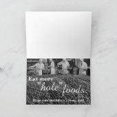 食おもしろい物ドーナツハッピーバースデー カード (内部)