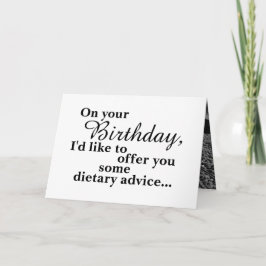 食おもしろい物ドーナツハッピーバースデー カード