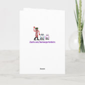 食おもしろい物ベーコン&エッグ誕生日カードギフト カード (裏面)