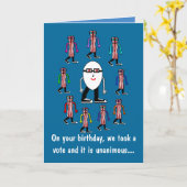 食おもしろい物ベーコン&エッグ誕生日カードギフト カード (黄色い花)