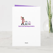 食おもしろい物ベーコン&卵誕生日カードギフト カード (裏面)