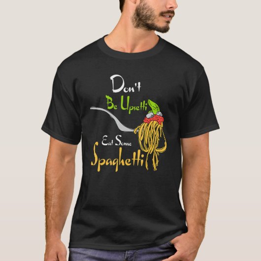 食おもしろい物好きには甘食べい Tシャツ (正面)