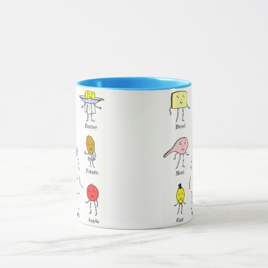 食お気に入りの品ヴィンテージキッチンアート マグカップ (中央)