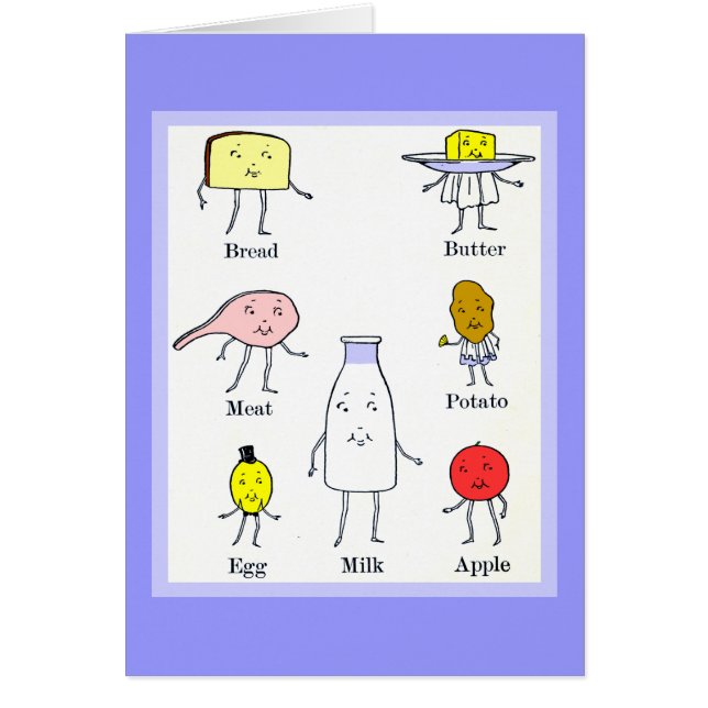 食お気に入りの品ヴィンテージ空白のアートカード (正面)