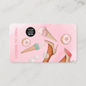 食お洒落品ケータリングレディVIP名刺 名刺 (正面)