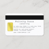 食お洒落品ケータリングレディVIP名刺 名刺 (裏面)