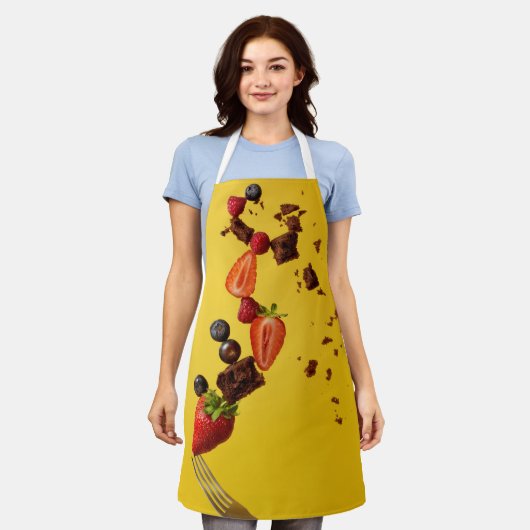 食かわいらし品 エプロン (着用した状態)