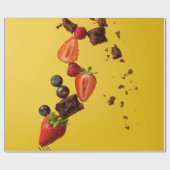 食かわいらし品 ラッピングペーパー (フラット)