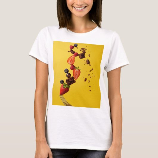 食かわいらし品 Tシャツ (正面)