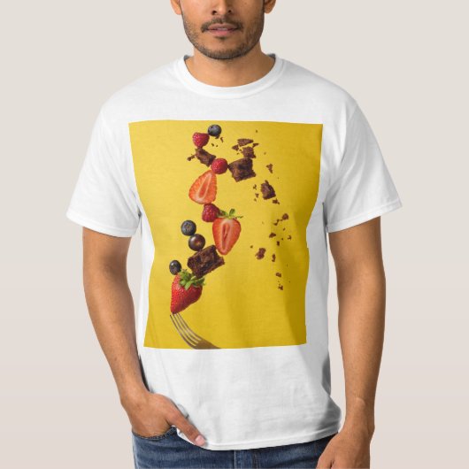食かわいらし品 Tシャツ (正面)