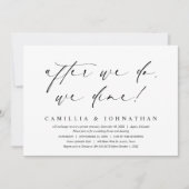 食った後は駆け落ち結婚だ 招待状 (正面)