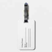 食のチェーサーのロゴの荷物のラベル ラゲッジタグ (裏面縦)