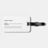 食のチェーサーのロゴの荷物のラベル ラゲッジタグ (裏面横)