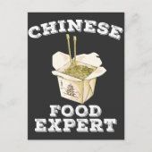 食の中国の専門家アジアの麺愛好家 ポストカード (正面)