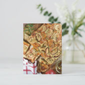 食の写真アップルイタリアンローズマリーFocacia ポストカード (スタンド正面)