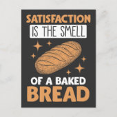 食の満足感  フードマニアの喜び 焼きたてのパン  焼き菓子作り ポストカード (正面)