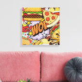 食の漫画 キャンバスプリント (インサイチュ (リビング))