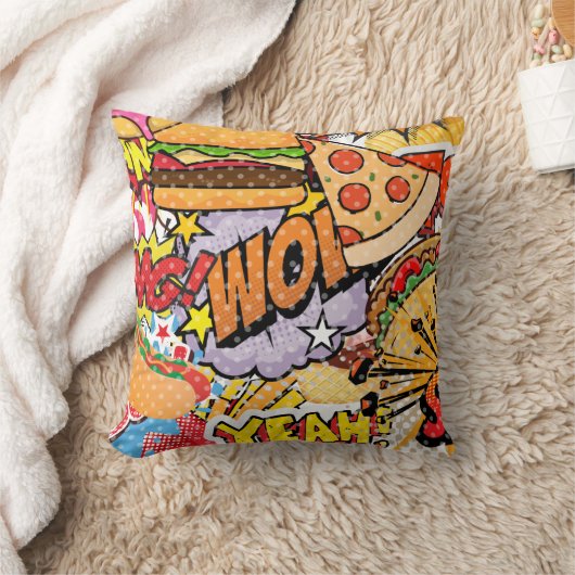 食の漫画 クッション (ブランケット)