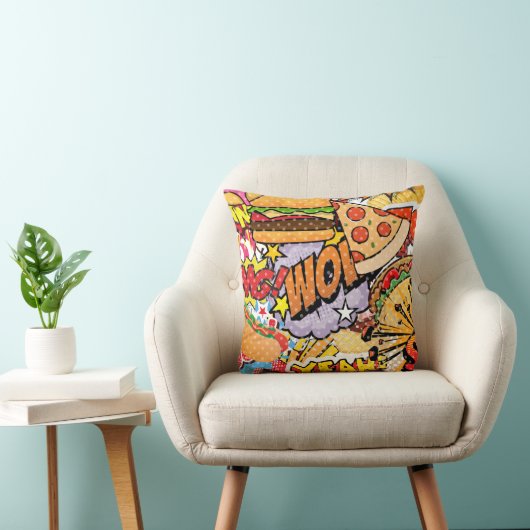 食の漫画 クッション (椅子)