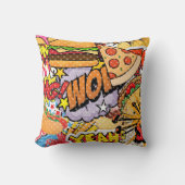 食の漫画 クッション (正面)