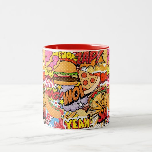 食の漫画 ツートーンマグカップ (中央)