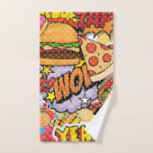 食の漫画 バスタオルセット (ハンドタオル)