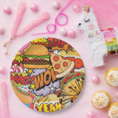 食の漫画 ペーパープレート (パーティー)