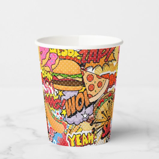 食の漫画 紙コップ (左)