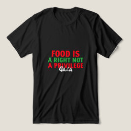 食は特権ではなく権利 ガザの飢餓 トライブレンドTシャツ